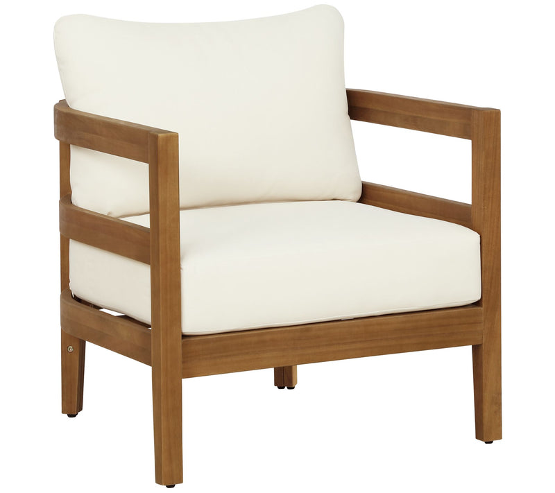Linon Home Breton Outdoor Brown Club Chair — View 2