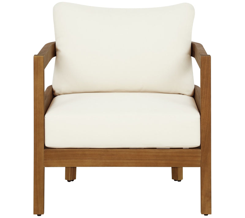 Linon Home Breton Outdoor Brown Club Chair — View 3