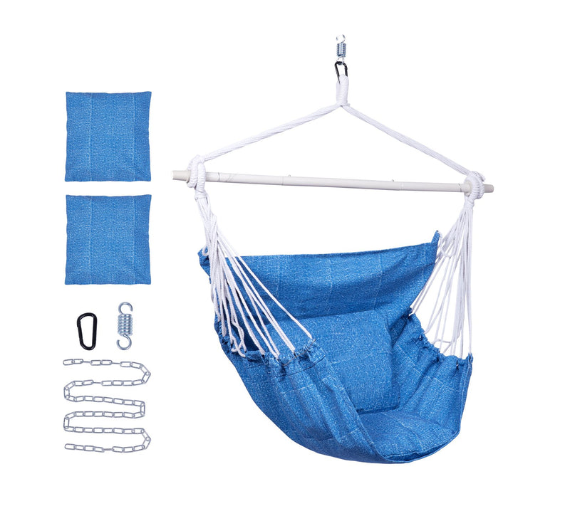 Backyard Expressions Hammock Chair with Pillows — View 5