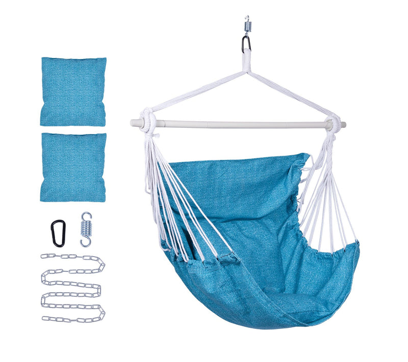 Backyard Expressions Hammock Chair with Pillows — View 11