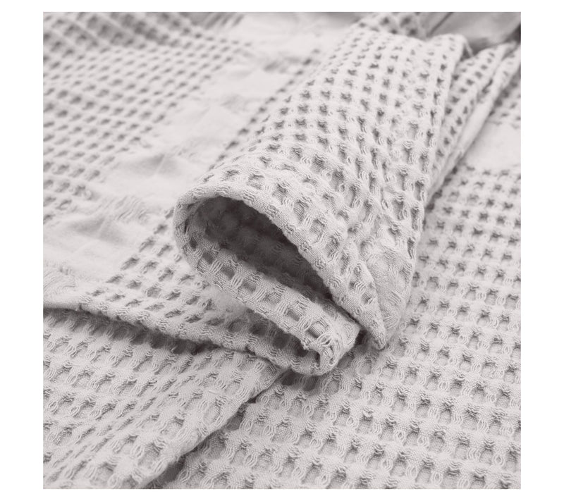 Superior Mai Geometric Waffle Cotton Blanket, Throw — View 4