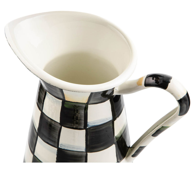 MacKenzie-Childs Courtly Check Medium Practical Pitcher — View 4