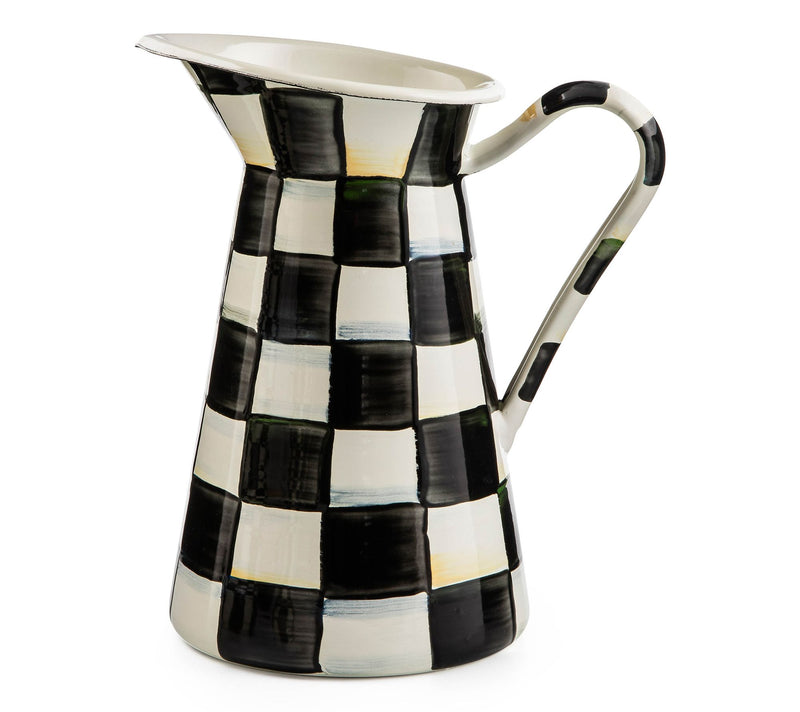MacKenzie-Childs Courtly Check Medium Practical Pitcher — View 3