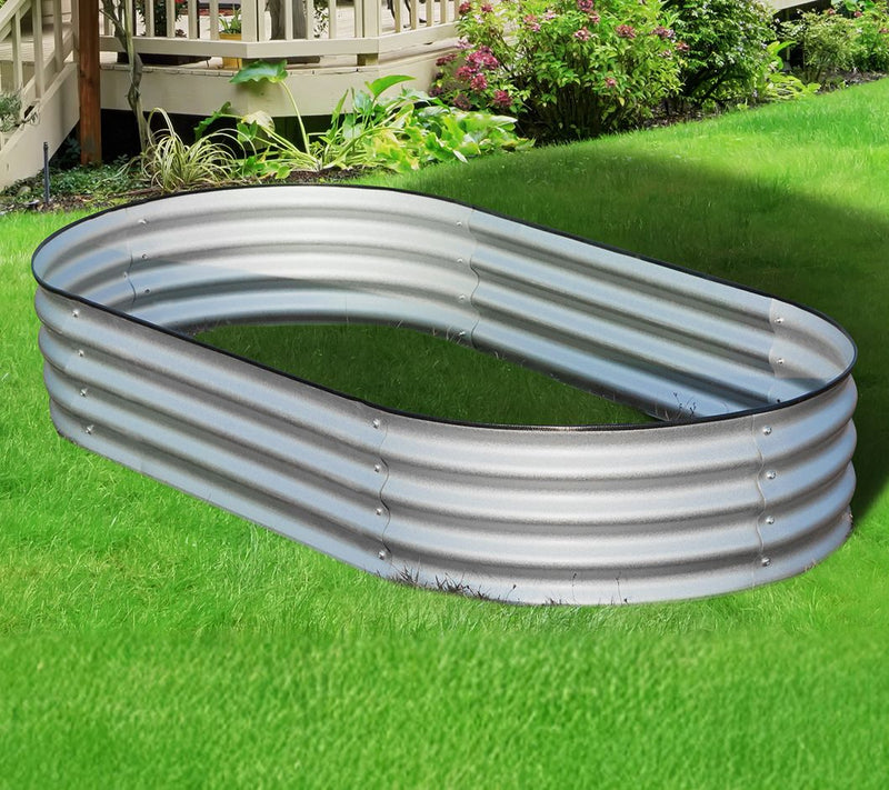 Backyard Expressions Galvanized Raised Garden Bed 6x3x1ft — View 7