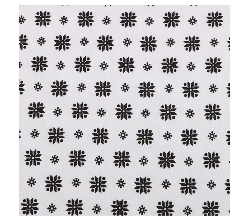 Eddie Bauer Fairisle Sprinkle White-Black QueenSheet Set — View 6