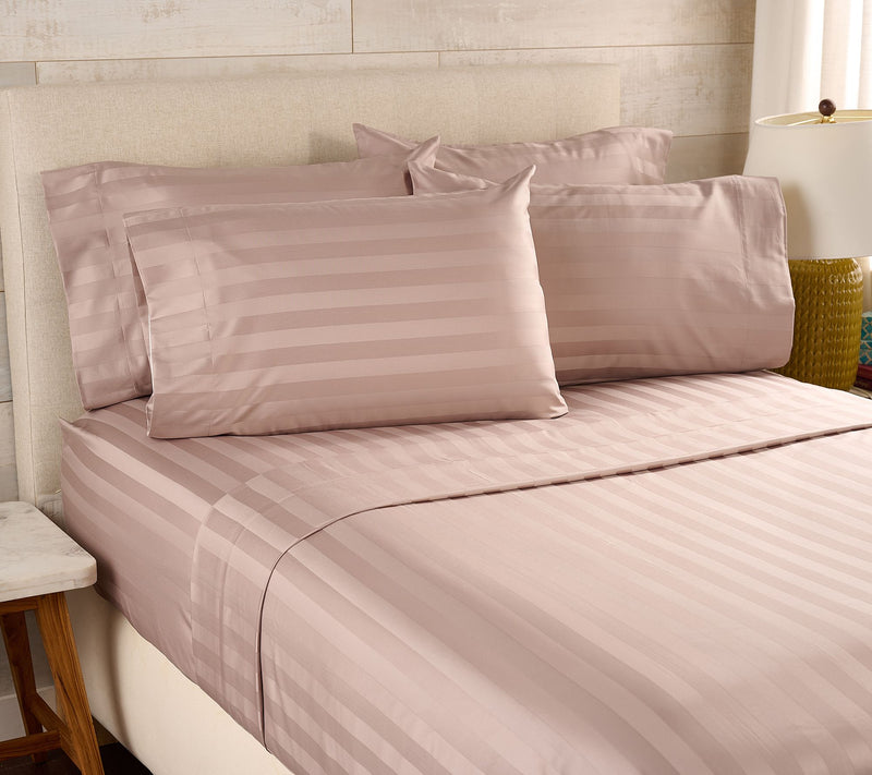 Northern Nights Wrinkle Defense Dobby Stripe Sheet Set with Extra Cases — View 19