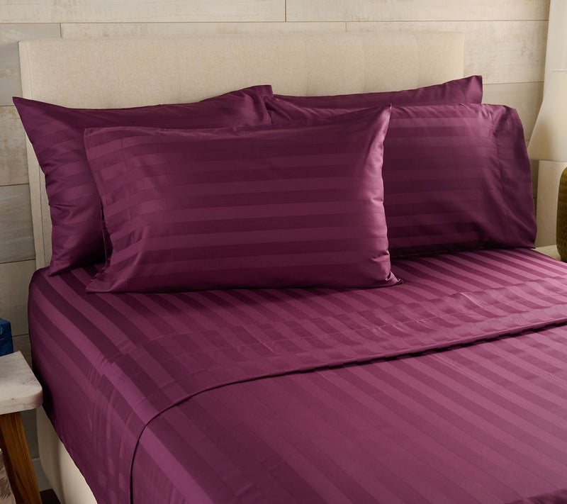 Northern Nights Wrinkle Defense Dobby Stripe Sheet Set with Extra Cases — View 27