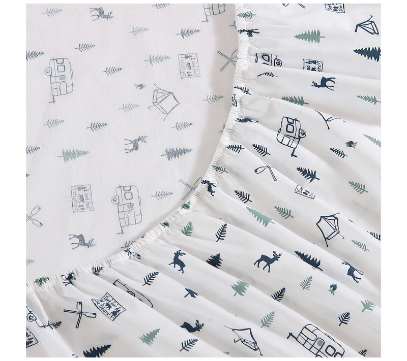 Eddie Bauer Campout Blue King Sheet Set — View 3