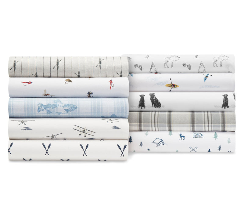 Eddie Bauer Campout Blue Twin Sheet Set — View 8