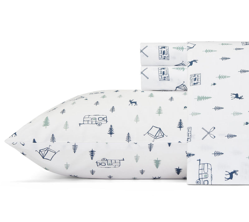 Eddie Bauer Campout Blue Twin Xl Sheet Set — View 10