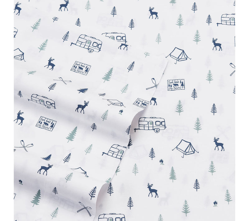 Eddie Bauer Campout Blue Twin Xl Sheet Set — View 5