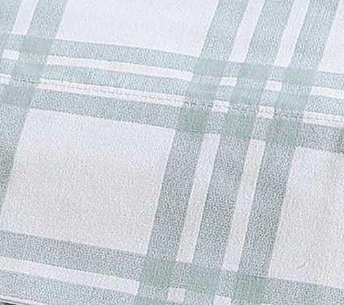 Eddie Bauer Basic Plaid White-Pale Green Queenheet Set — View 9
