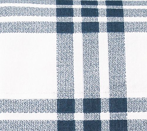 Eddie Bauer Basic Plaid Dusted Indigo Queen Sheet Set — View 9