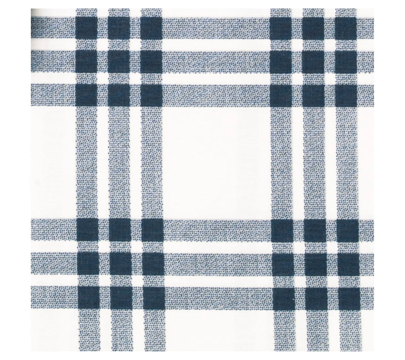 Eddie Bauer Basic Plaid Dusted Indigo Queen Sheet Set — View 6