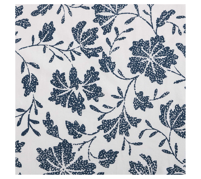Eddie Bauer Woodblock Floral White-Blue King Sheet Set — View 5