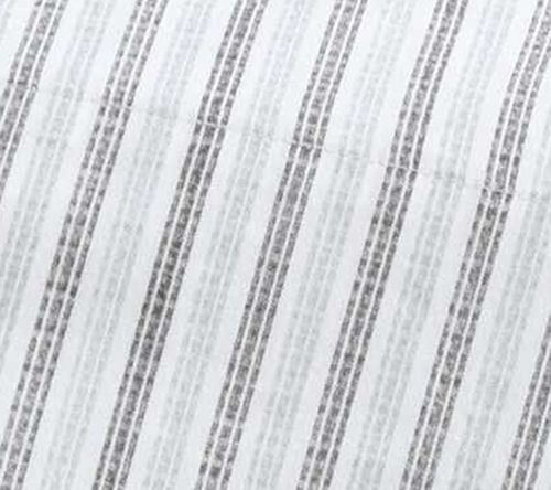 Eddie Bauer Ticking Stripe Dark Grey Twin SheetSet — View 9