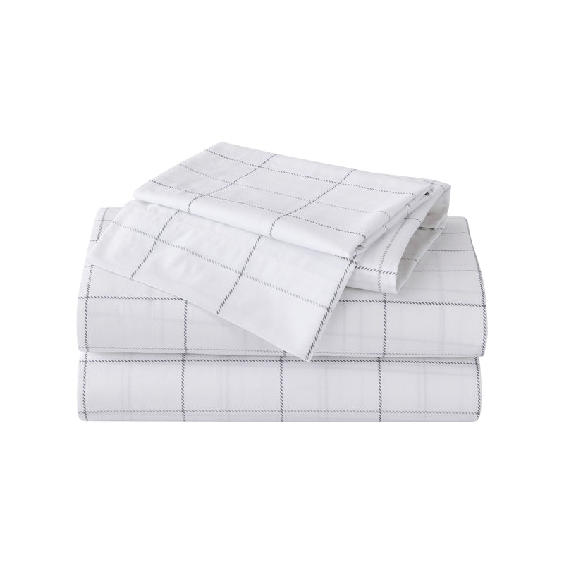 Eddie Bauer Northern Plaid Grey Twin Sheet Set — View 10