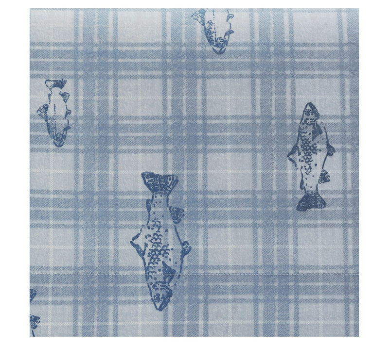 Eddie Bauer Methow Plaid Blue Queen Sheet Set — View 5