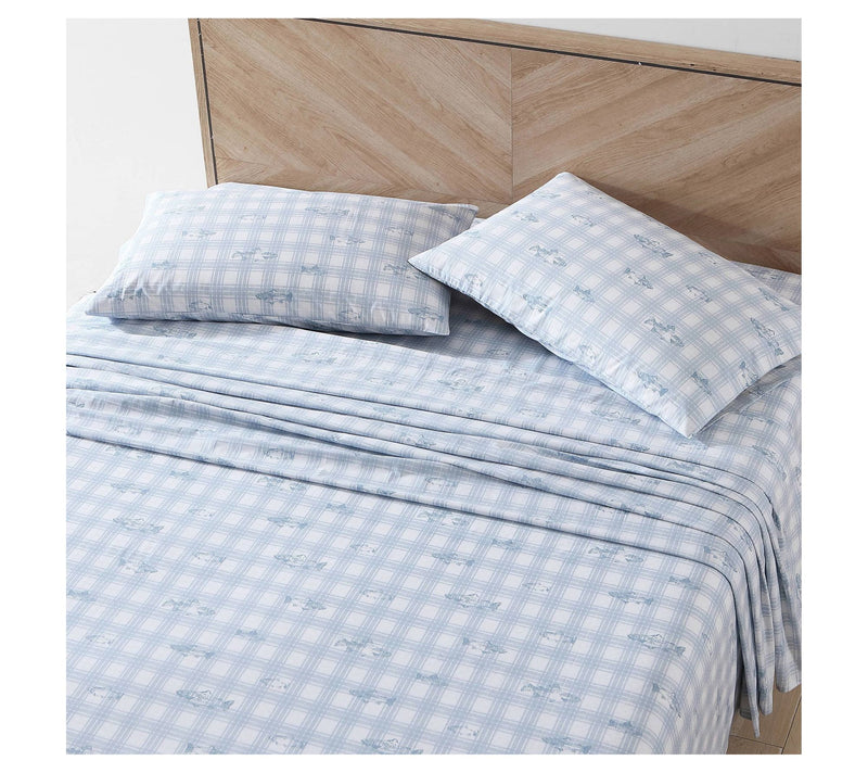 Eddie Bauer Methow Plaid Blue Queen Sheet Set — View 2