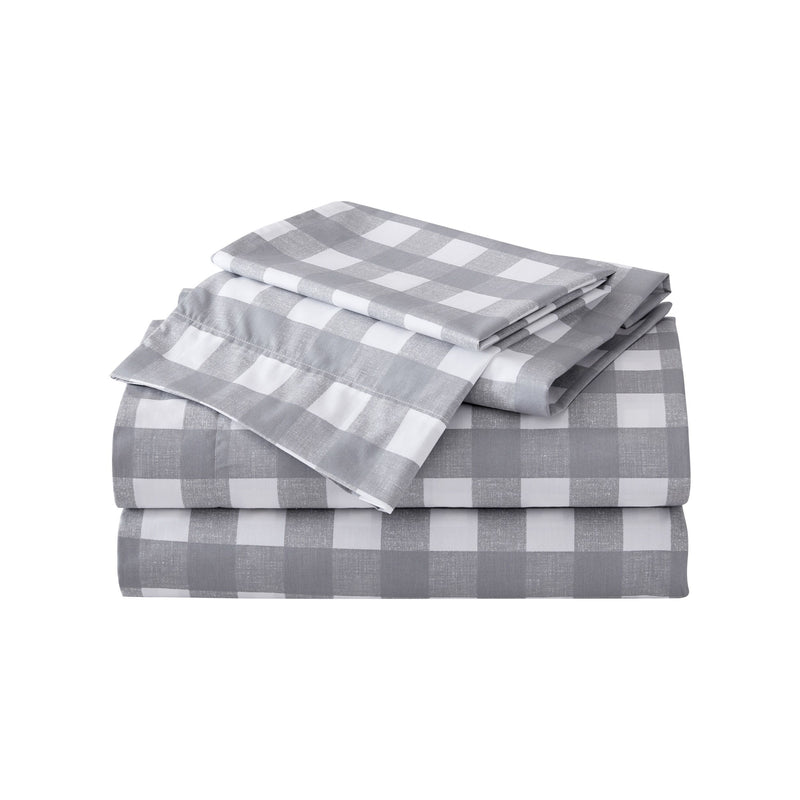 Eddie Bauer Lakehouse Plaid Stone Twin Sheet Set — View 10