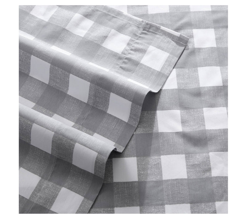 Eddie Bauer Lakehouse Plaid Stone Twin Sheet Set — View 4