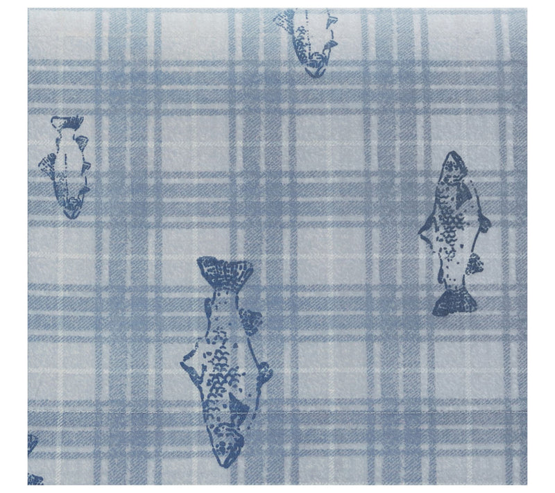 Eddie Bauer Methow Plaid Blue Full Sheet Set — View 5