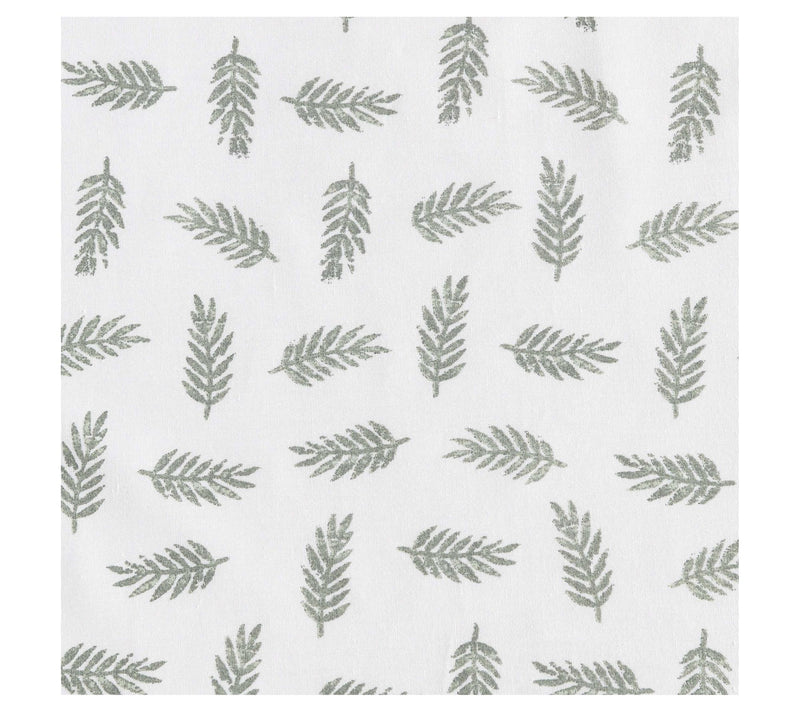 Eddie Bauer Laurel Leaves White-Green Full Sheet Set — View 4