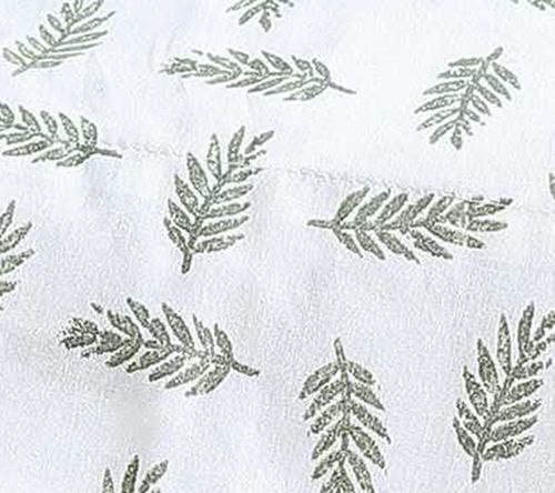 Eddie Bauer Laurel Leaves White-Green Full Sheet Set — View 8