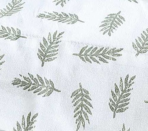 Eddie Bauer Laurel Leaves White-Green King Sheet Set — View 8