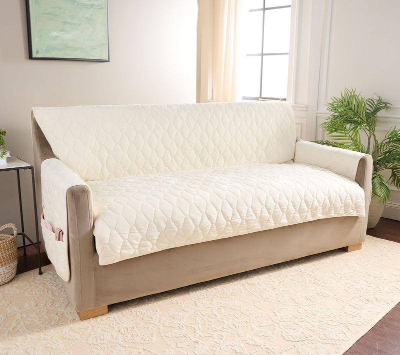Home Reflections Micromink Pin-Sonic Sofa Cover — View 19