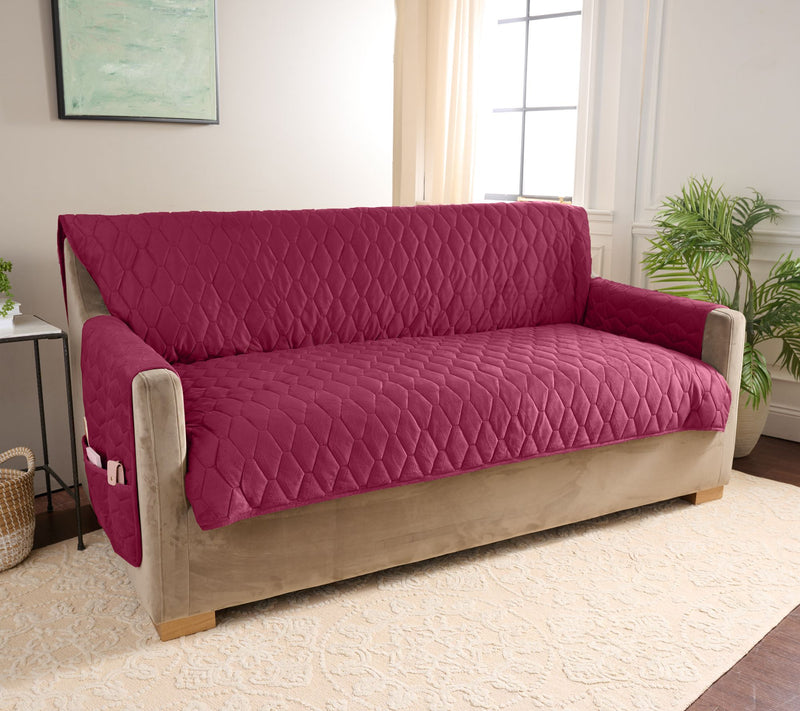 Home Reflections Micromink Pin-Sonic Sofa Cover — Main view
