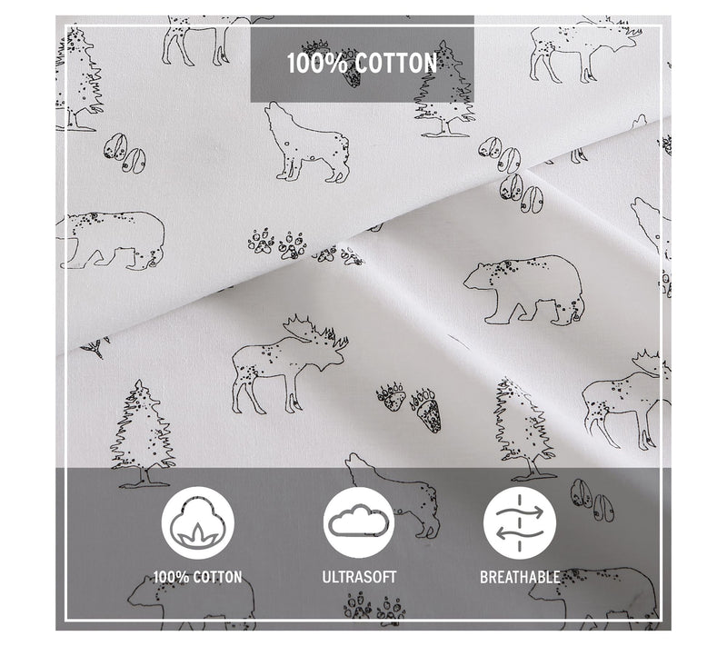 Eddie Bauer Animal Tracks Full Sheet Set — View 2