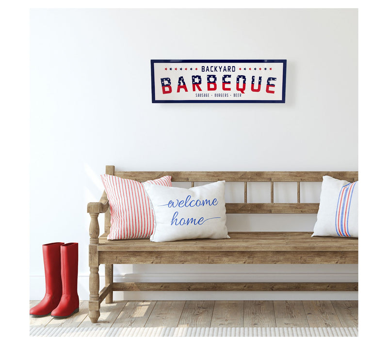 Northlight Backyard Barbeque Americana Metal Wall Sign - 23" — View 2