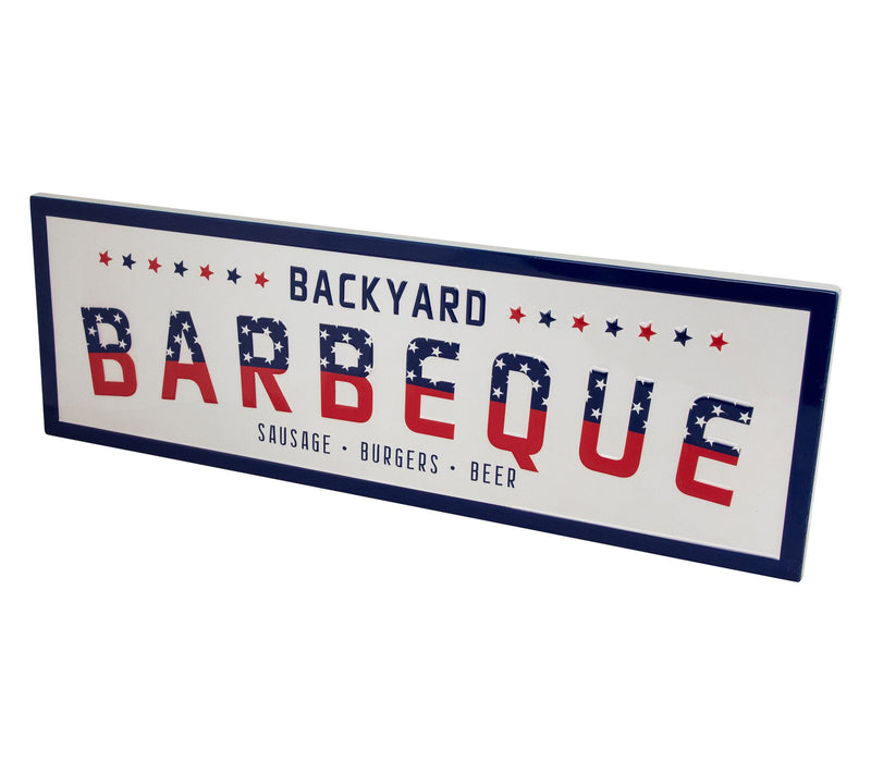 Northlight Backyard Barbeque Americana Metal Wall Sign - 23" — View 3