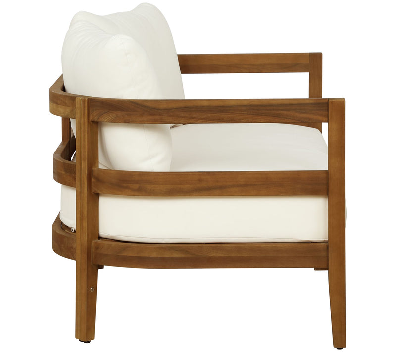 Linon Home Breton Outdoor Brown 4PC Set 2 ChairLoveseat Table — View 3