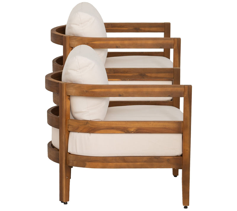 Linon Home Breton Outdoor Brown Club Chairs Setof 2 — View 5
