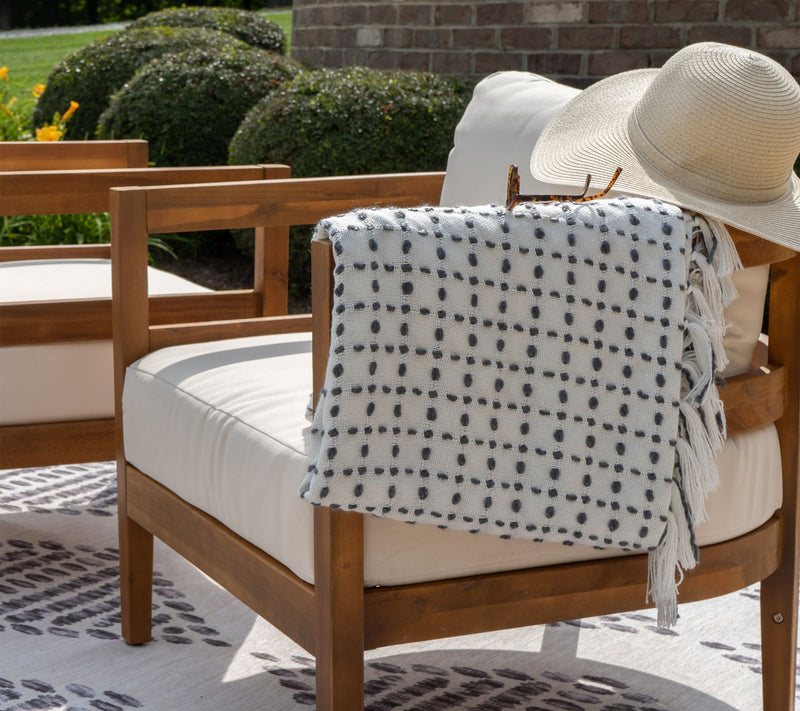 Linon Home Breton Outdoor Brown Club Chairs Setof 2 — View 6