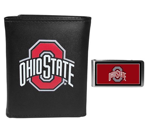 Siskiyou Sports College Tri-fold Wallet & ColorMoney Clip — View 4