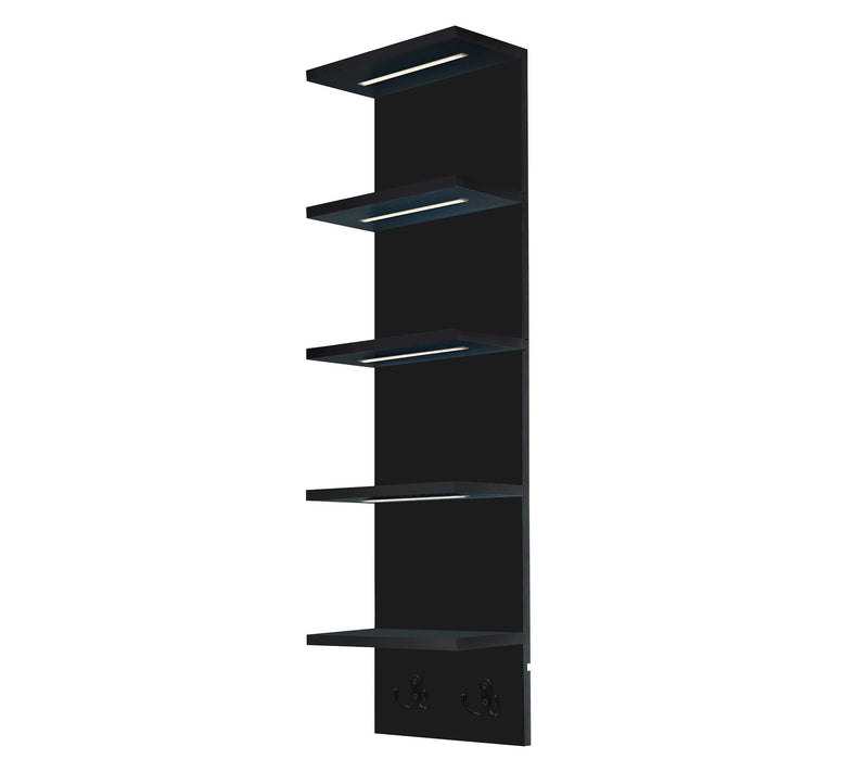 Sorbus LED Light Display Shelf 5-Tier Shelf Unit with Hooks — View 11