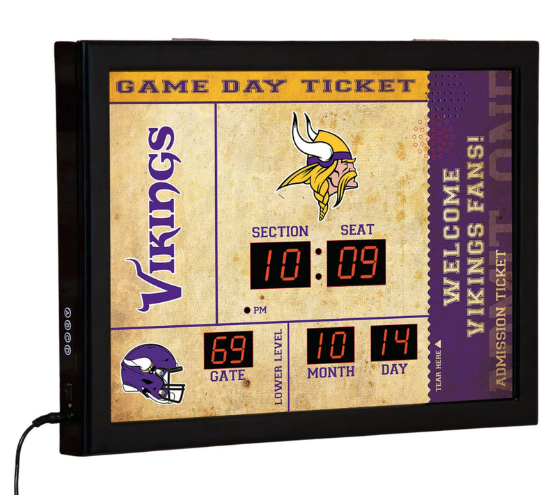 Evergreen NFL Bluetooth Scoreboard Wall Clock — View 46