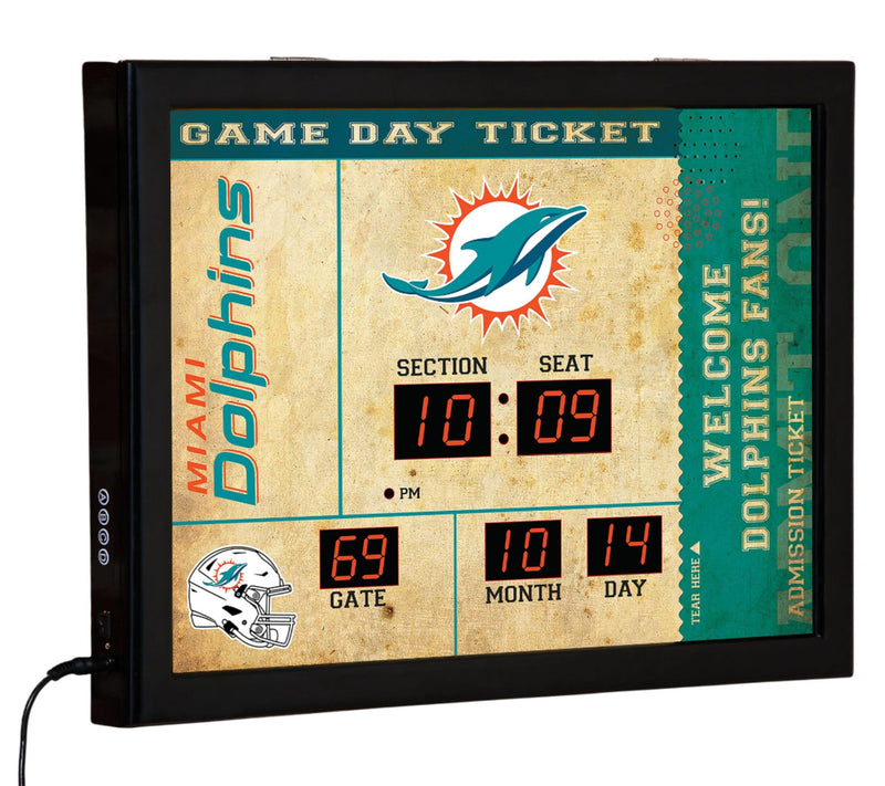 Evergreen NFL Bluetooth Scoreboard Wall Clock — View 15