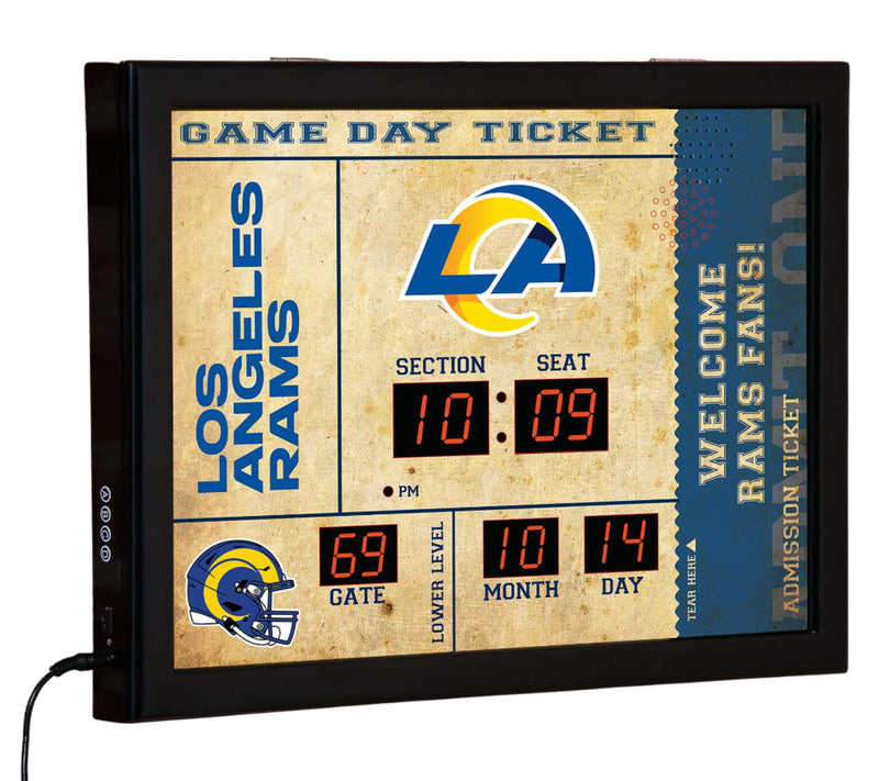 Evergreen NFL Bluetooth Scoreboard Wall Clock — View 18