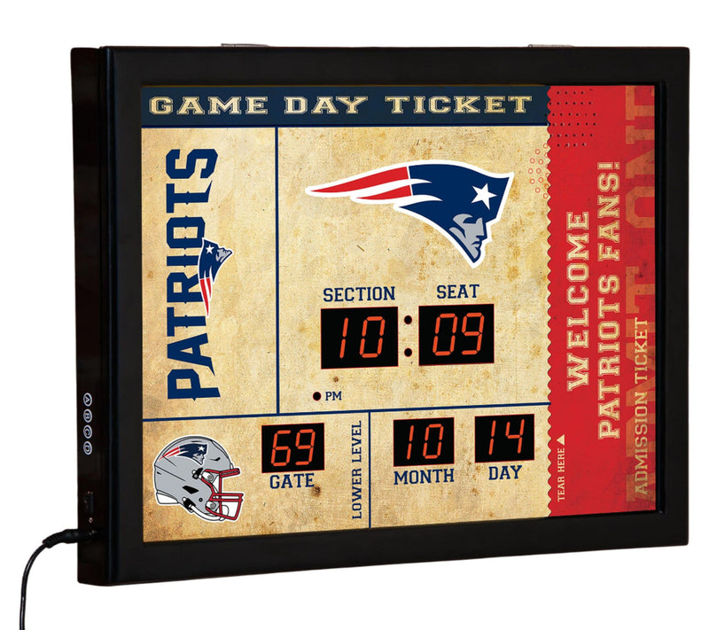 Evergreen NFL Bluetooth Scoreboard Wall Clock — View 22