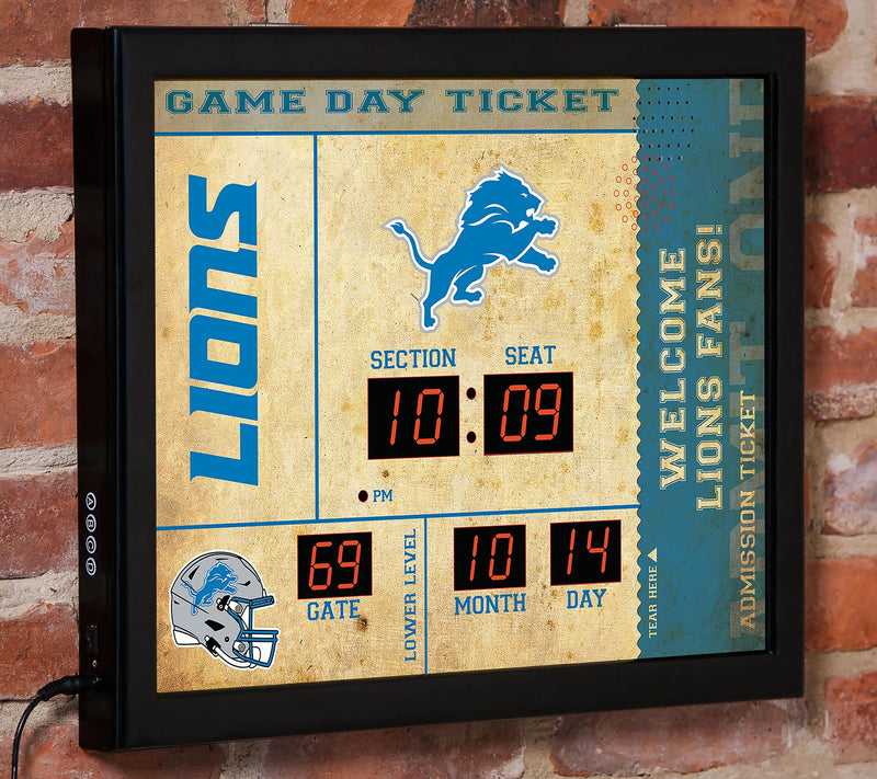 Evergreen NFL Bluetooth Scoreboard Wall Clock — View 57