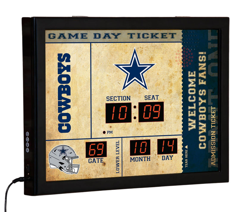 Evergreen NFL Bluetooth Scoreboard Wall Clock — View 4