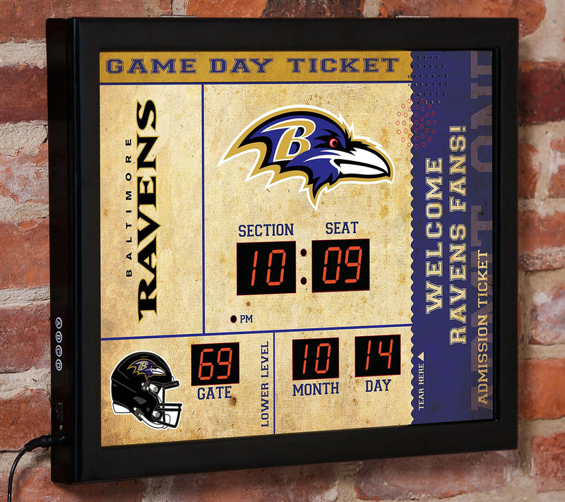 Evergreen NFL Bluetooth Scoreboard Wall Clock — View 35