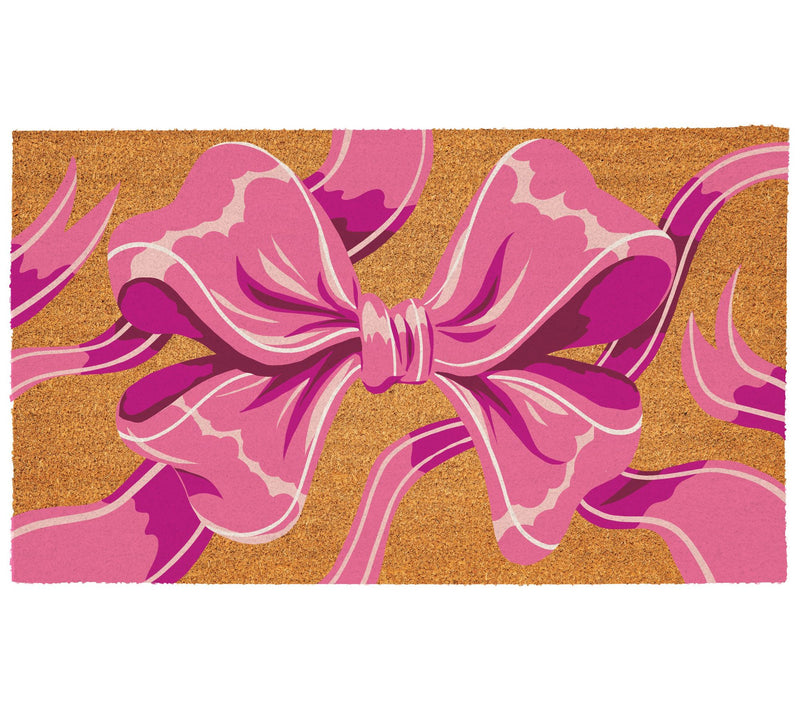 Evergreen 30"x18" Bright Bow Coir Doormat — View 3