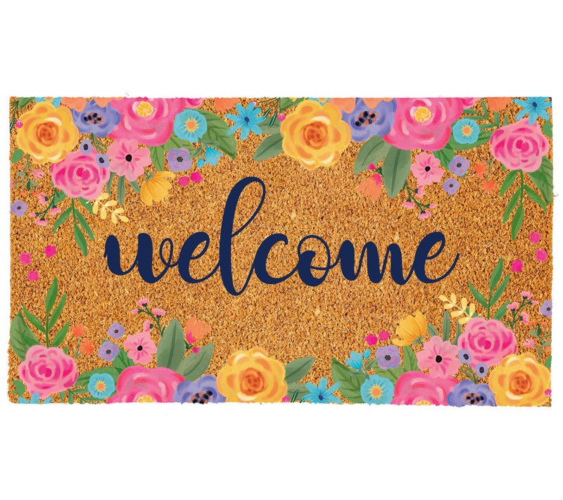 Evergreen 30"x18" Spring Blossom Coir Doormat — View 3