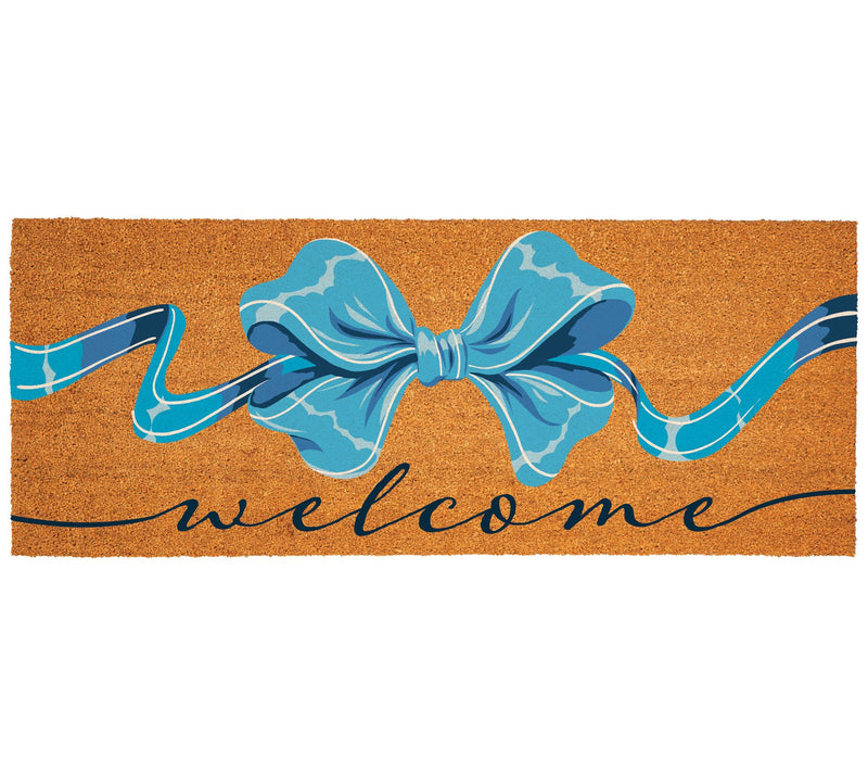 Evergreen 60"x24" Bows & Butterfly Coir Doormat — View 3