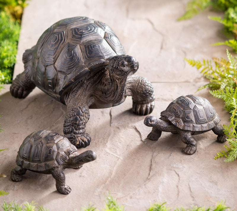 Evergreen Tortoise Family Resin Garden Accent — View 3